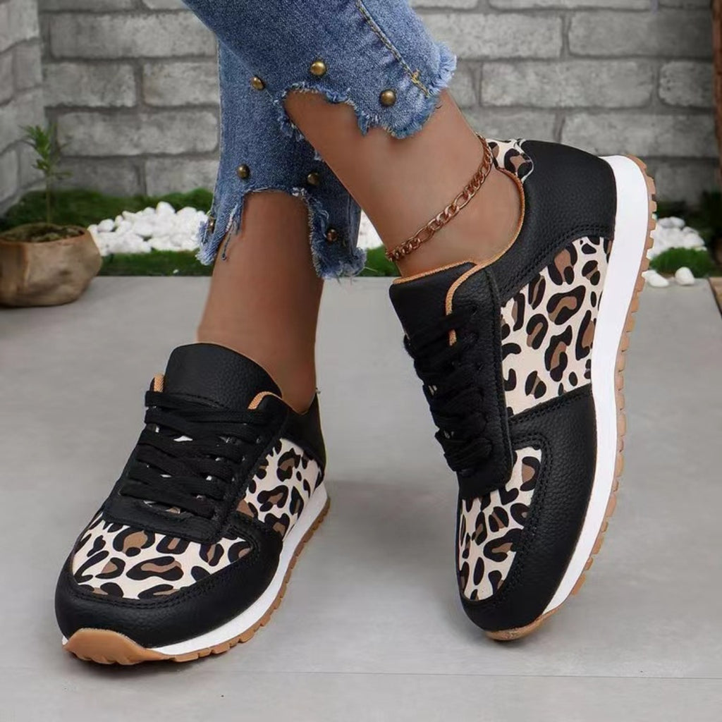 Leopard Print Casual Sneakers