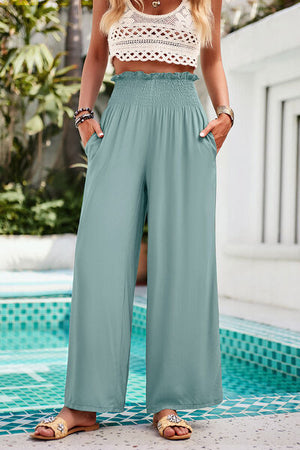 Casual Wide Leg Pants with Pockets