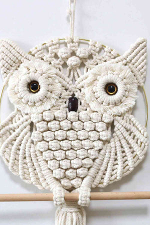 Hand-Woven Owl Macrame Wall Hanging Decoration