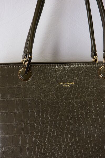 David Jones Textured Leather Handbag