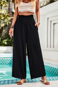 Casual Wide Leg Pants with Pockets